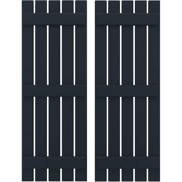 Ekena Millwork Americraft 5-Board, 3 Batten Exterior Real Wood Spaced Board-n-Batten Shutters, ARW401SB519X77OBH, PR ARW401SB519X77OBH - main